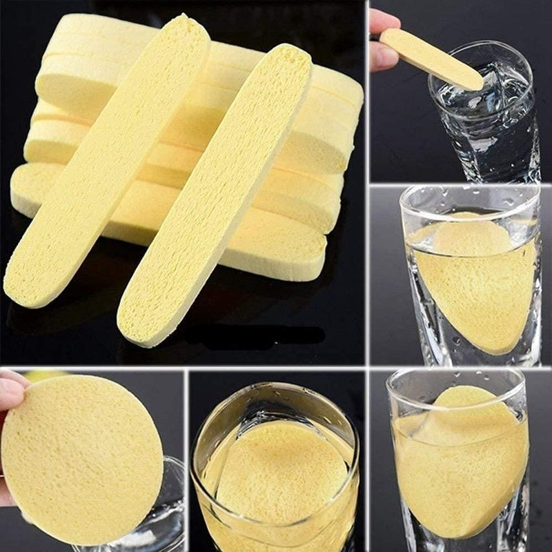 12 PCS Compressed Facial Sponge, Face Cleansing Sponges with Storage Container