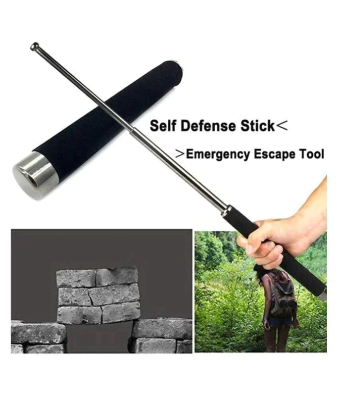 PREMIUM METAL SELF DEFENCE STICK (Heavy Metal and Extendable)