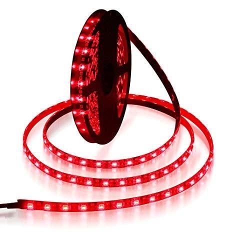Red Color Plastic LED Strip Light for Diwali and Christmas Lighting 4 Meter With Adaptor