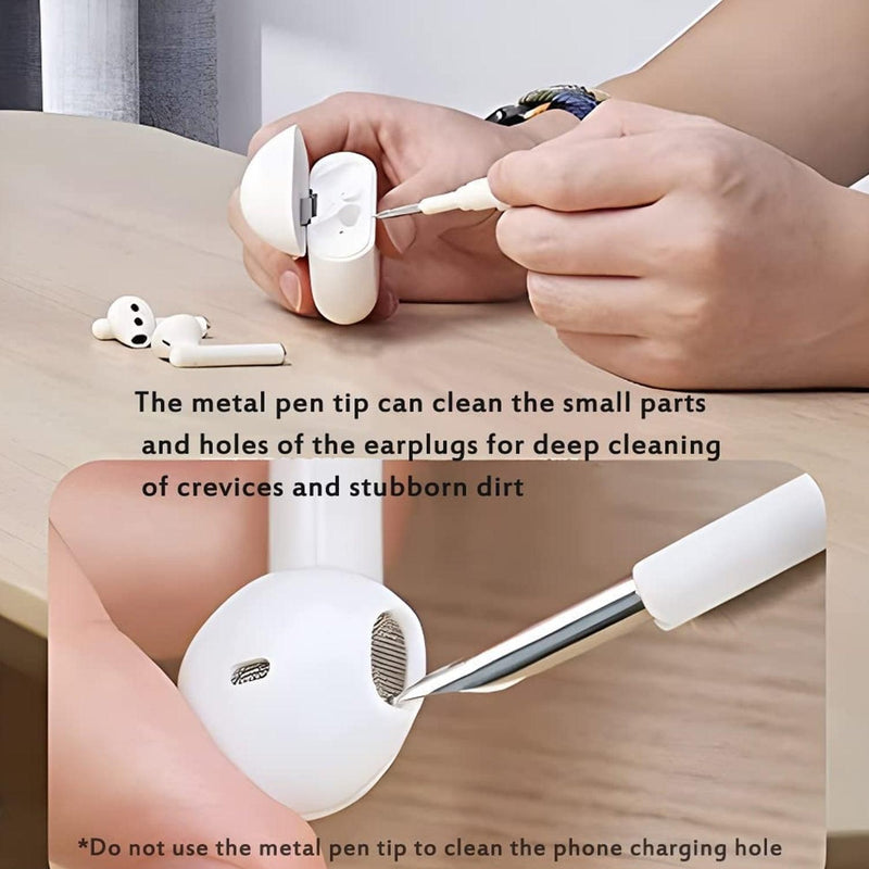 Arsha lifestyle 3 In 1 Earbuds Cleaning Pen For Cleaning Of Ear Buds And Ear Phones Easily Without Having Any Damage.